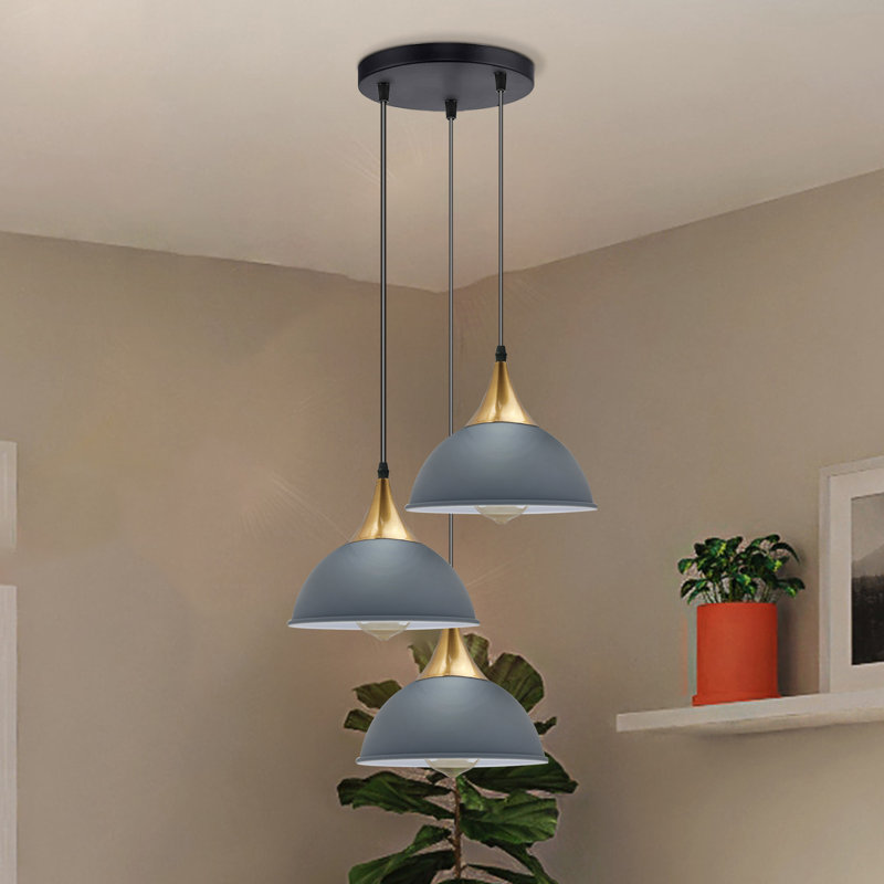 Wingert 3 - Light Cluster Pendant, Gray
