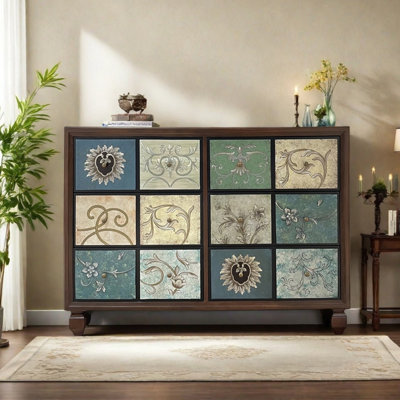 American style painted drawer accent chest