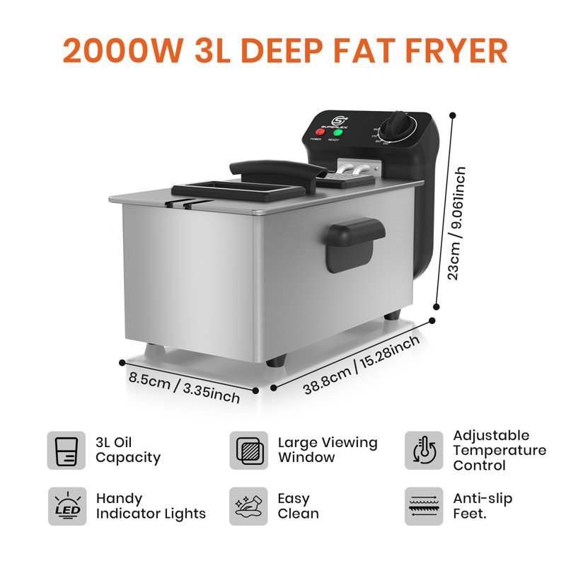 SUPERLEX 2000W 3 Deep Fryer