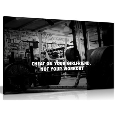 Gym Motivation - Wrapped Canvas Print