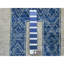 Tapis en laine doux et brillant noué à la main 9 pi 2 po x 11 pi 9 po Denim Blue 7 pi 39 po x 7 pi 9 po 9 pi 9 po