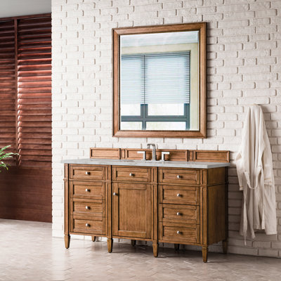 Brittany 60" Single Vanity W/FreePower Wireless Charger