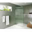 Gaia 38 in. x 78 in. Frameless Fluted Single Fixed Shower Panel-987752067