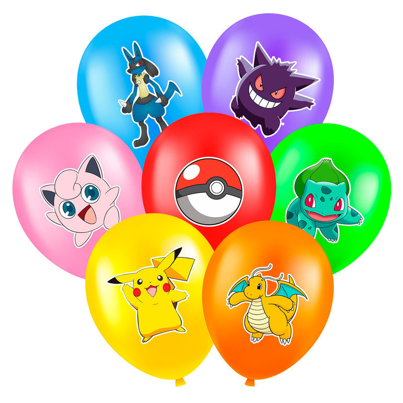 Pokemon Party Supplies, 28Pcs Pokemon Birthday Balloons