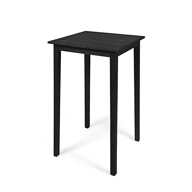 Outdoor Minimalist Wood Square Bar Table