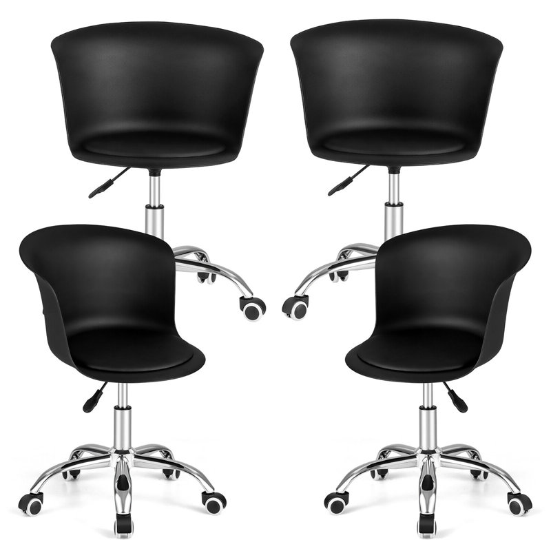 Chaise de bureau Lorayn, Noir