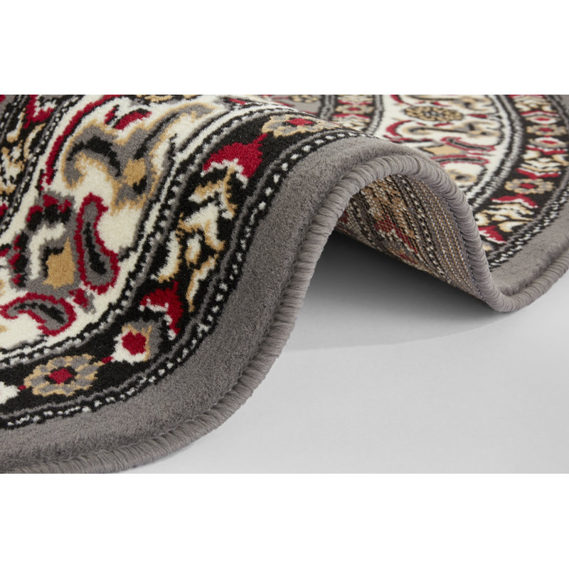 Parun Täbriz Tufted Grey Rug, Round 160 cm