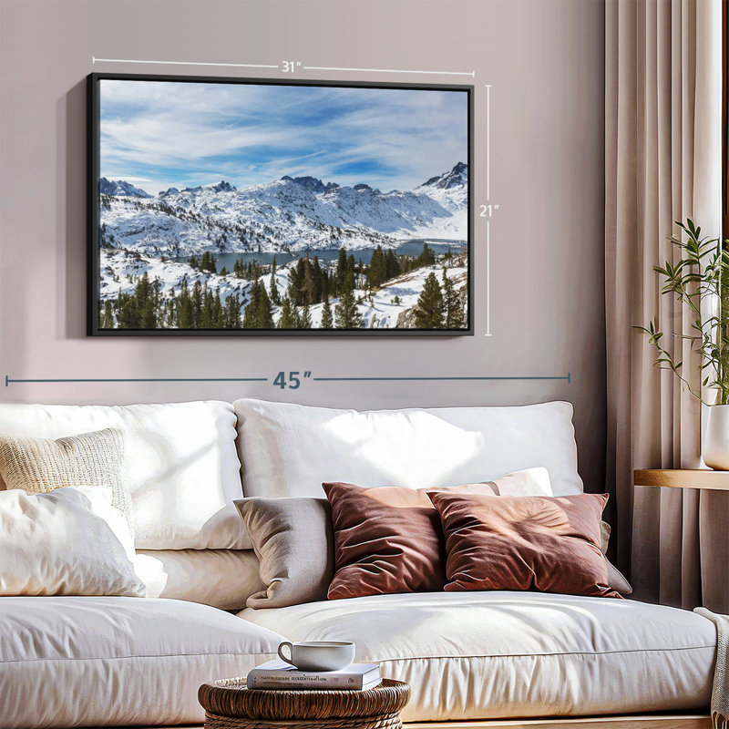 Sierra Nevada Mountain Scene Canvas Print, 21" H x 31" W
