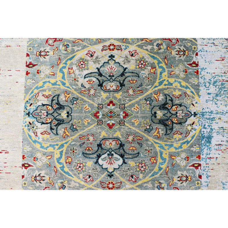 Hand Knotted Wool Abstract Indoor Rug, Rectangle 12' x 15'
