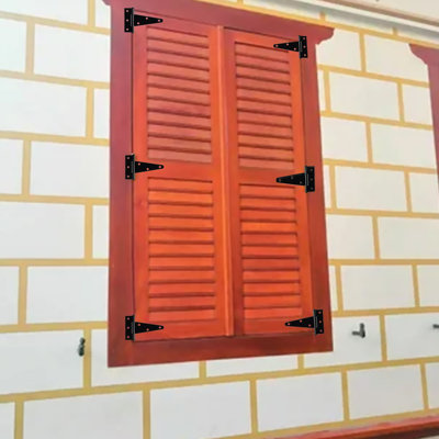 Plg Paquet de 4 charnières robustes à sangle en T de 4 po