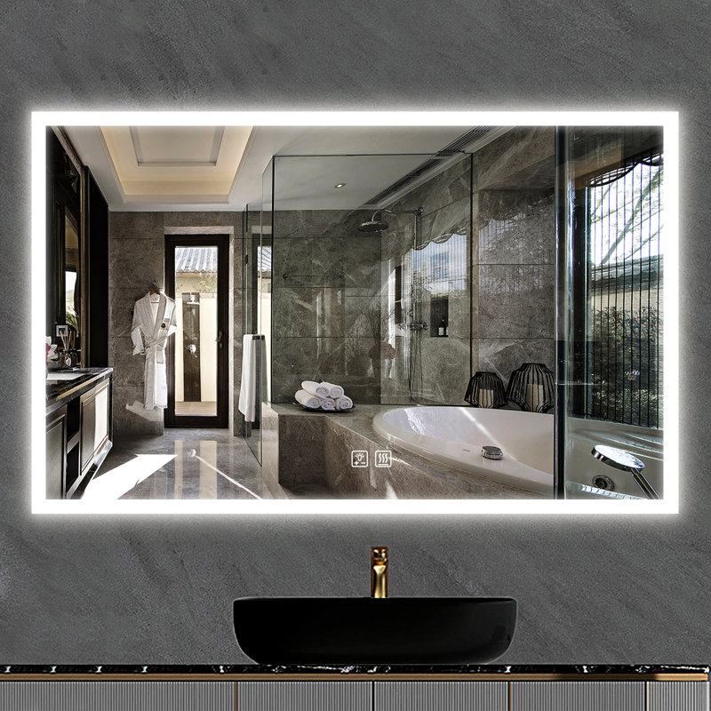 Naliyah Flat Wall Mirror, 48" x 30"