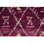 Tapis mauve à motif treillis mauve 3 x 6
