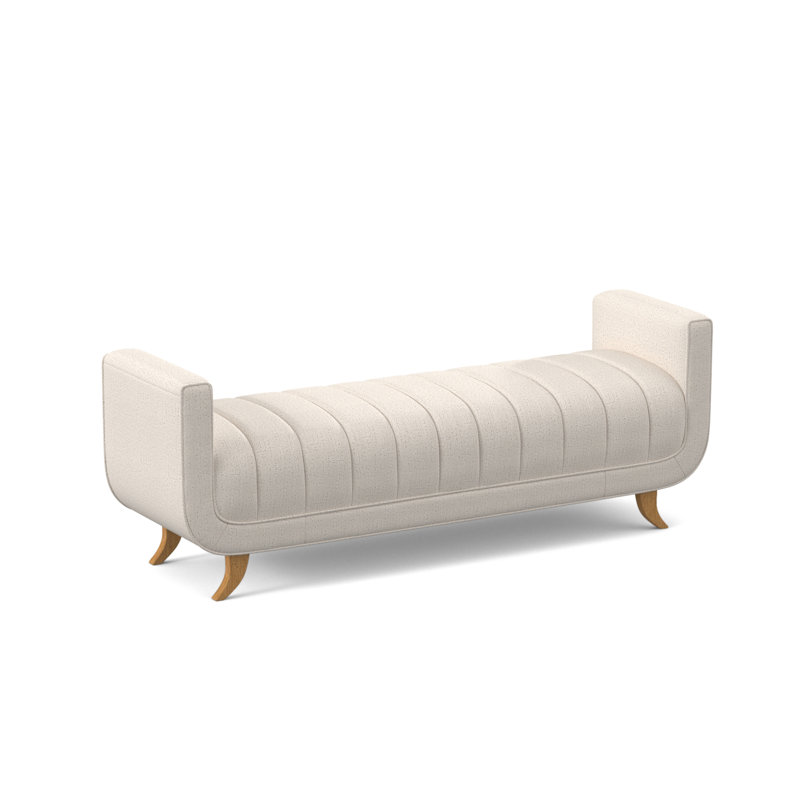 Salon Upholstered Bench, Amber, Venice Ivory
