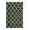 Machine Washable Trellis Green Area Rug