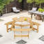 Outdoor 6 person picnic table-1736229334