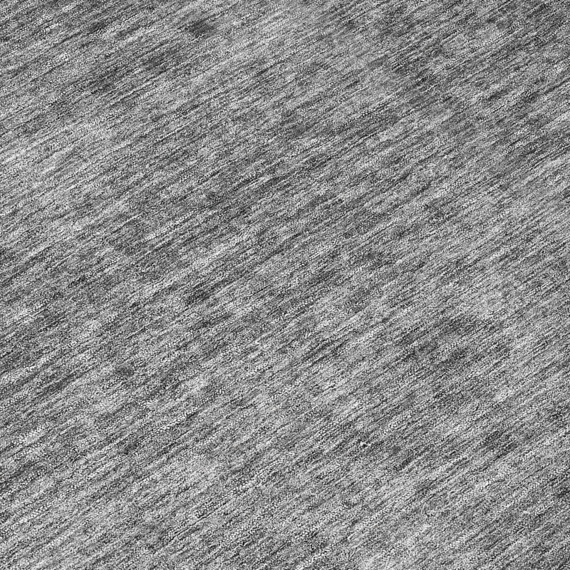 Gray Synthetic 3' x 5' Machine Washable Indoor/Outdoor Rug