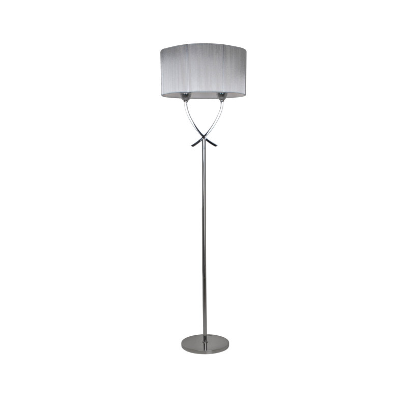152cm Polished Metal Traditional Floor Lamp