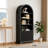 70.08"H Arched Storage Bookcase-970836481