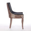 Chaises de salle à manger d'appoint ultra-léopard à motif léopard de style moderne, haute et épaisses, cadre en bois massif
