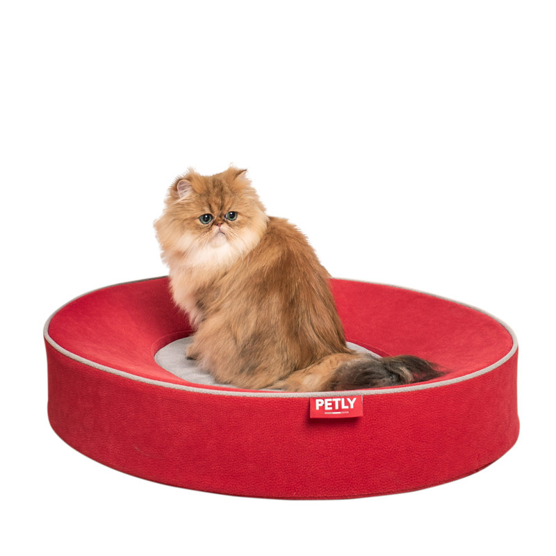 Orthopedic Microfibre Pet Bed, Red