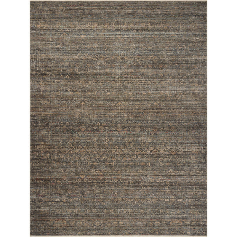 Amber Lewis x Loloi Molly Lagoon / Natural Area Rug, Rectangle 2'3" x 3'10"