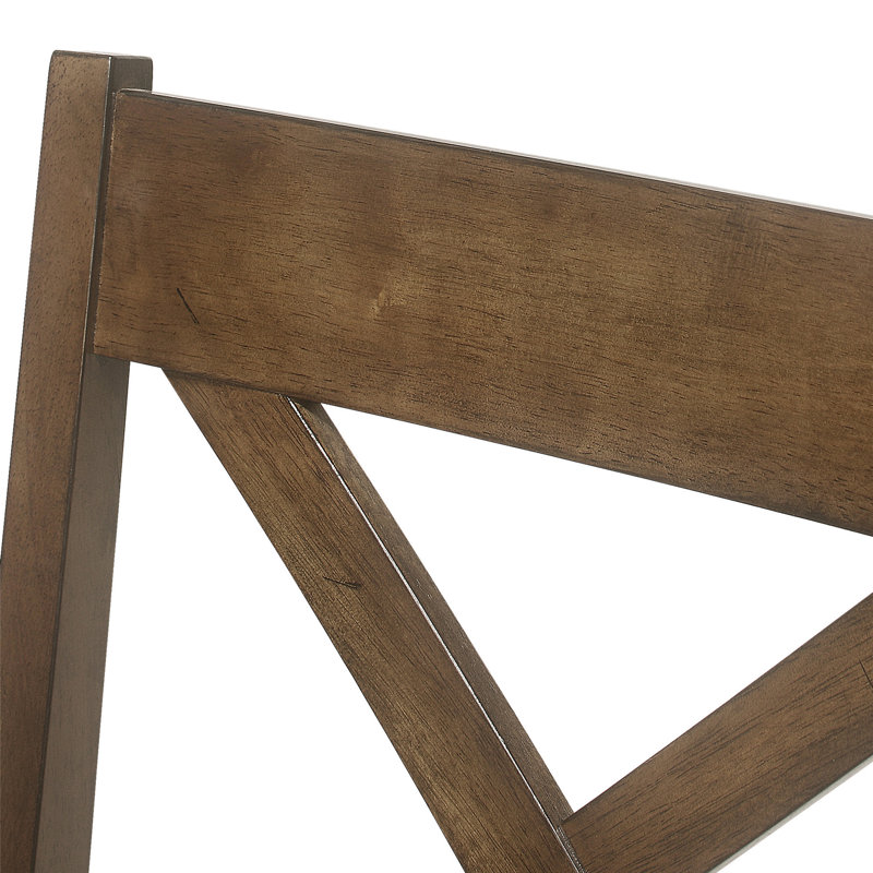 Ensemble de 2 chaises de comptoir rembourrées en bois