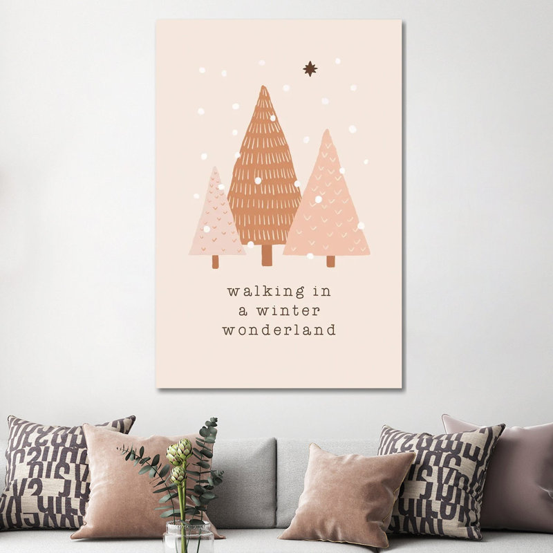 Walking In A Winter Wonderland - Wrapped Canvas Painting, 152.5 cm H x 101.5 cm W