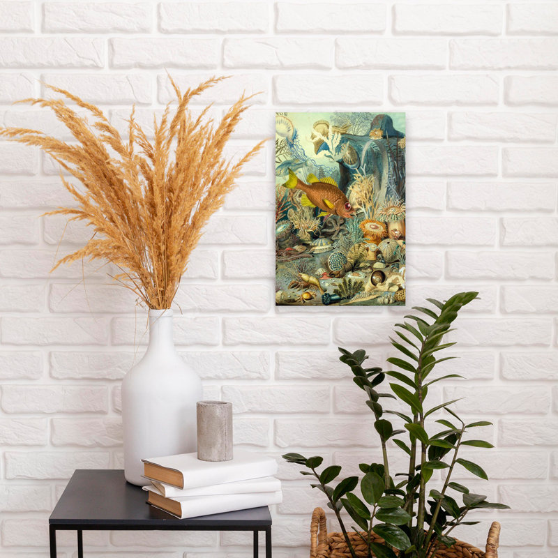 Dessous de surface, art mural rétro classique, H 18 po x l 12 po