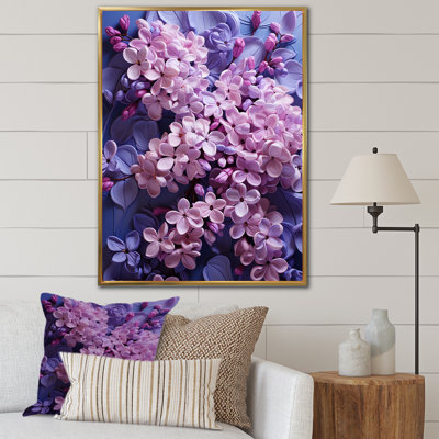Lilas beauté dévoilé sur toile