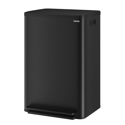 Poubelle à pédale en acier inoxydable 13 gallons, poubelle de cuisine 50 L avec seau intérieur amovible, couvercle à fermeture douce