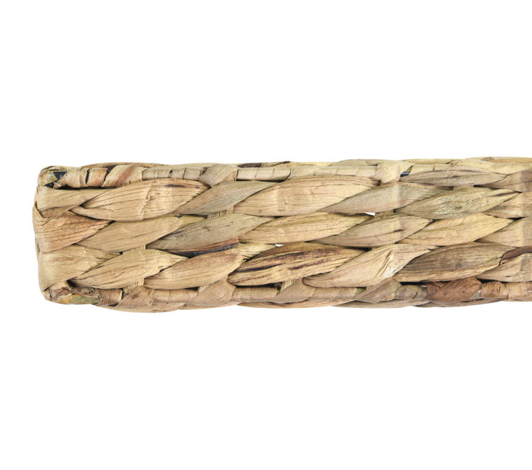 Woven Hyacinth 2 Tier Wall Shelf