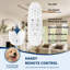 Ventilateur de plafond à profil bas en bois massif 52 po American Natural Mordern-125784049