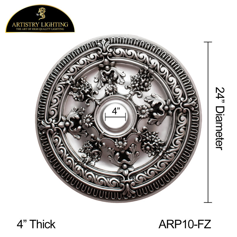 Round Flowers Carving Ceiling Medallion