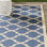 Tapis intérieur / extérieur bleu / beige Bordeaux