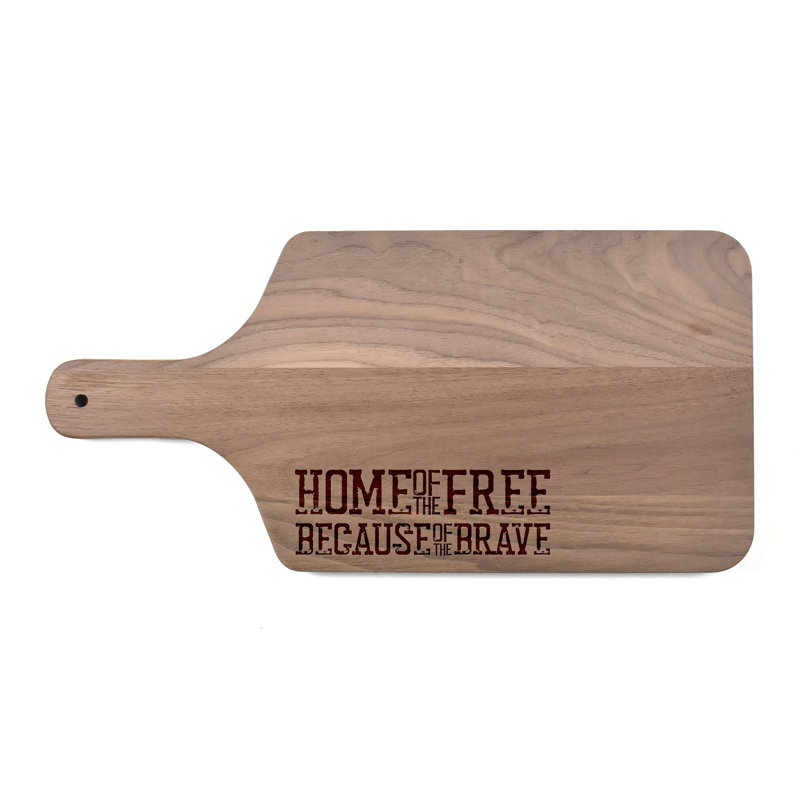 Because Of The Brave Cutting Board, Walnut