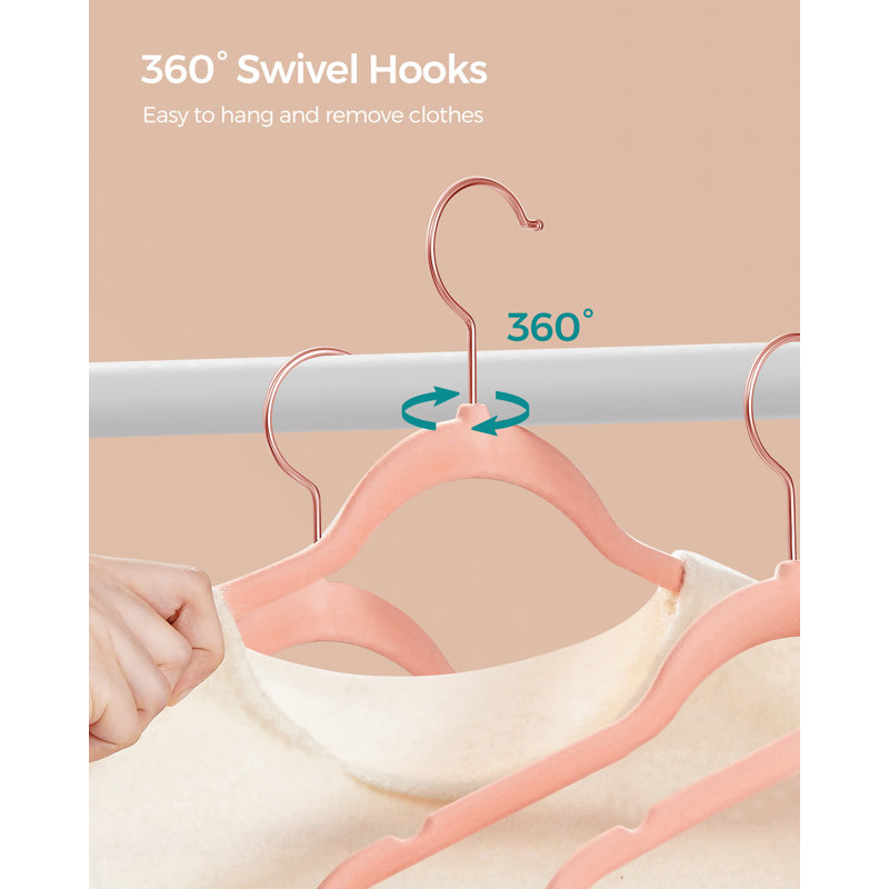 Taequan Non-Slip Standard Hanger, Pink, 50