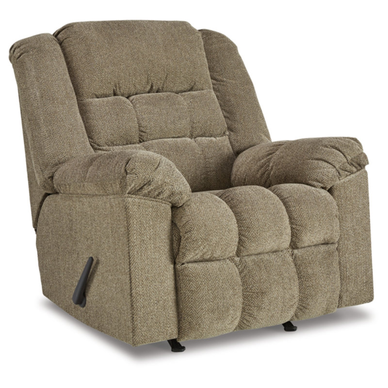 Dunnum Upholstered Recliner, Brown 100% Polyester