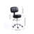 Backed Adjustable Height Ergonomic Lab Stool with Wheels-1287470524