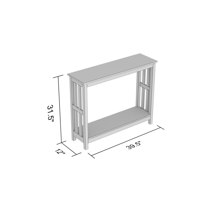 Doolish 39.5'' Console Table, White