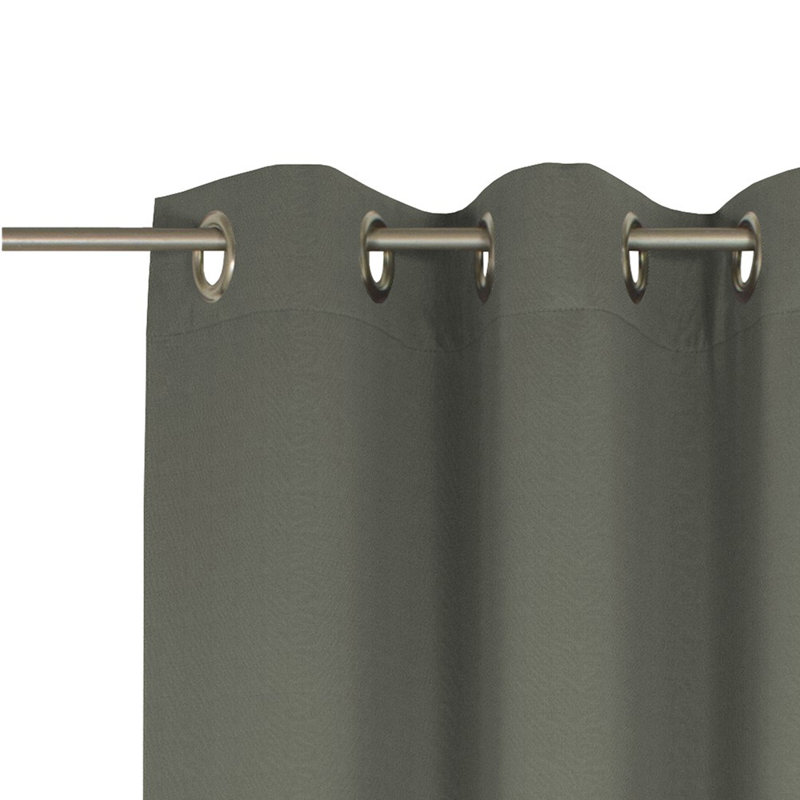 Uni Collection Room Darkening Curtain, 142cm wide x 365cm high, Olive