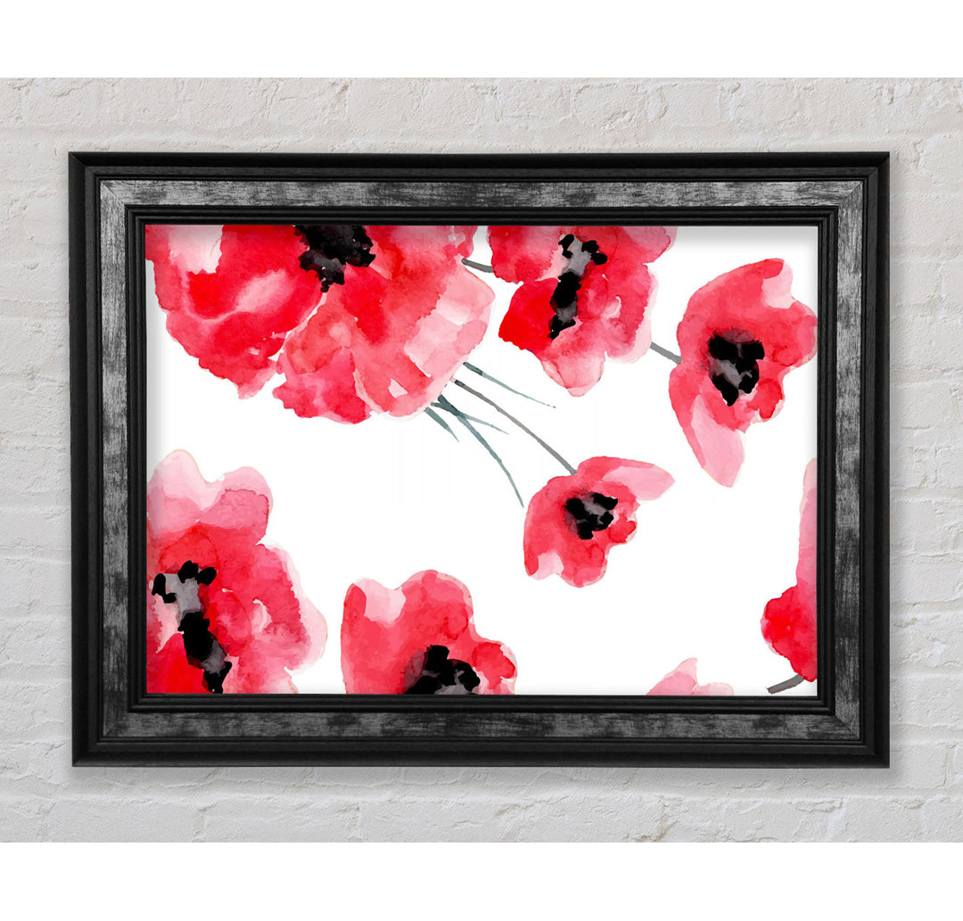 Just Poppies - Einzelne Bilderrahmen Kunstdrucke