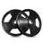 55lb Global Weight Plates for Barbell – 2-Inch Rubber Coated Tri-Grip, Cast Iron Core with Stainless Steel Ring, Low Noise, Floor Protection, Strength Training – Two-Pack (55lb x 2)