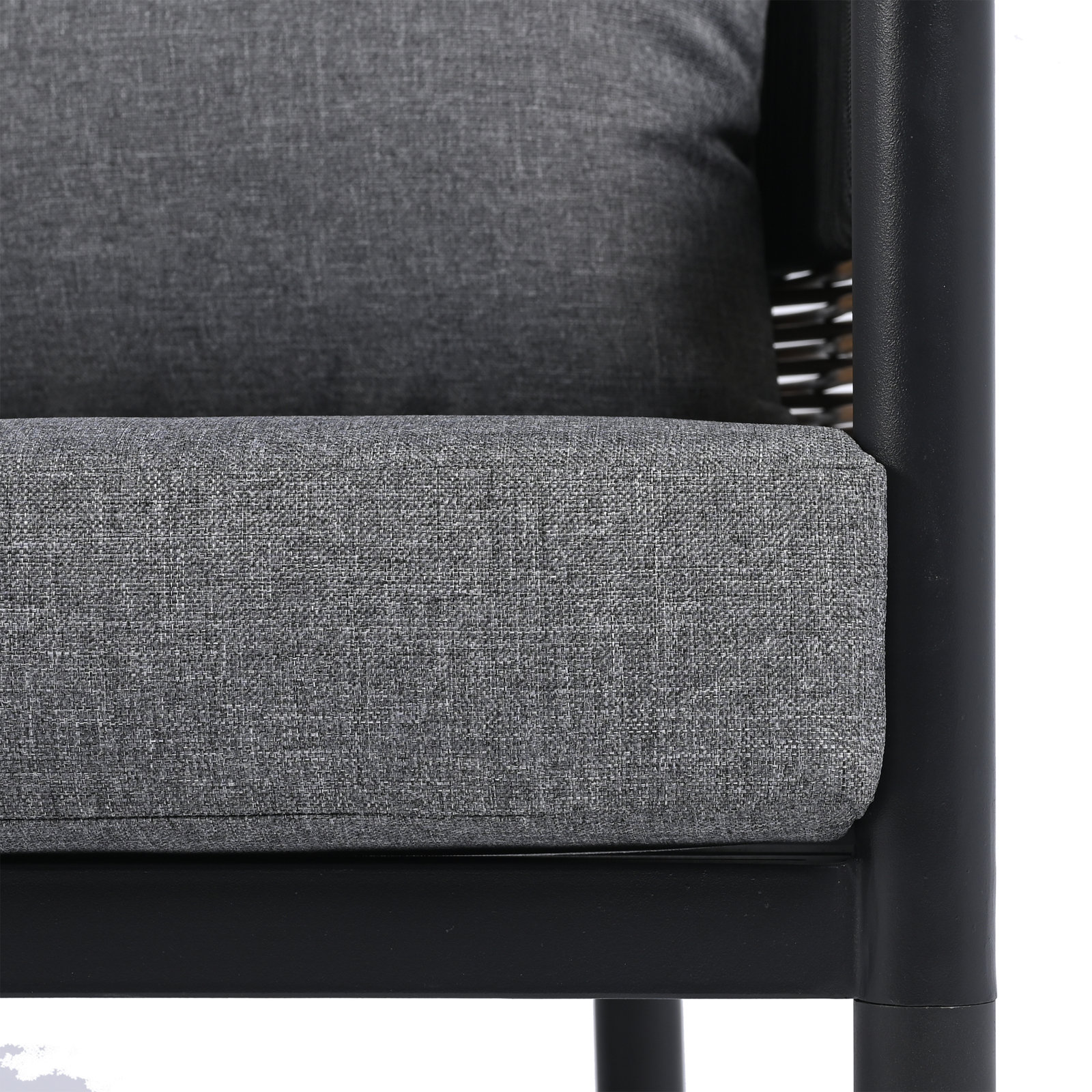 Corrente 5 Piece Outdoor Conversation Set, Gray