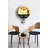 Elegant Decorative Wall Clock, Gold & Black, 15.4 x 19.7 inches | Durable MDF & Acrylic Construction, Thickness: 0.1 inches | Stylish Home Décor for Living Room, Office & Bedroom | Unique Design for Timeless Appeal-1011755700