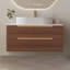 Meuble-lavabo 36 po avec lavabo intégré en céramique, armoire autoportante ou murale en bois massif imperméable avec 4 tiroirs à fermeture en douceur, pieds réglables en acier inoxydable-129454122