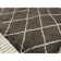Wool Geometric Area Rug in Brown