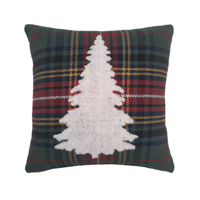 18" x 18" Green Tree Throw Pillow