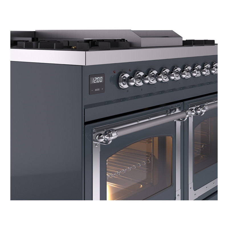 ILVE Nostalgie II Noblesse 40 in Dual Fuel Range, 46 cm H x 30 cm W, Liquid Propane