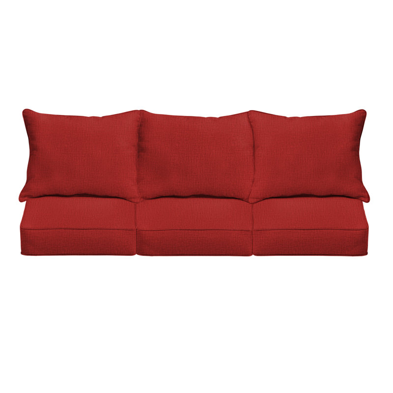 Ensemble de coussins et coussins d'extérieur, L 23,5 po x P 23 po x H 5 po, Richloom - Rave cerise