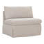 Fable Slipcover Dining Chair and Half Beige